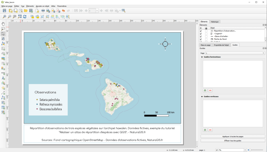 QGIS 3.4 : réaliser un atlas de répartition d'espèces - NaturaGIS